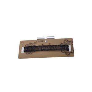 Wild Flower Women’s Choker Necklace Set Black
